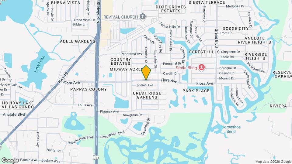 4850 Flora Ave Map and Location Details