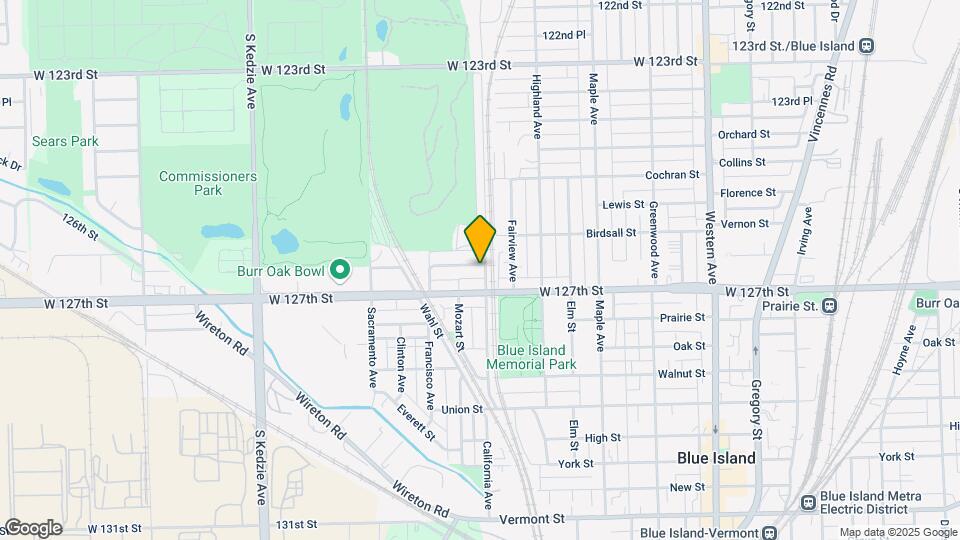 12634 S California Ave Mapa y Detalles de la Ubicación