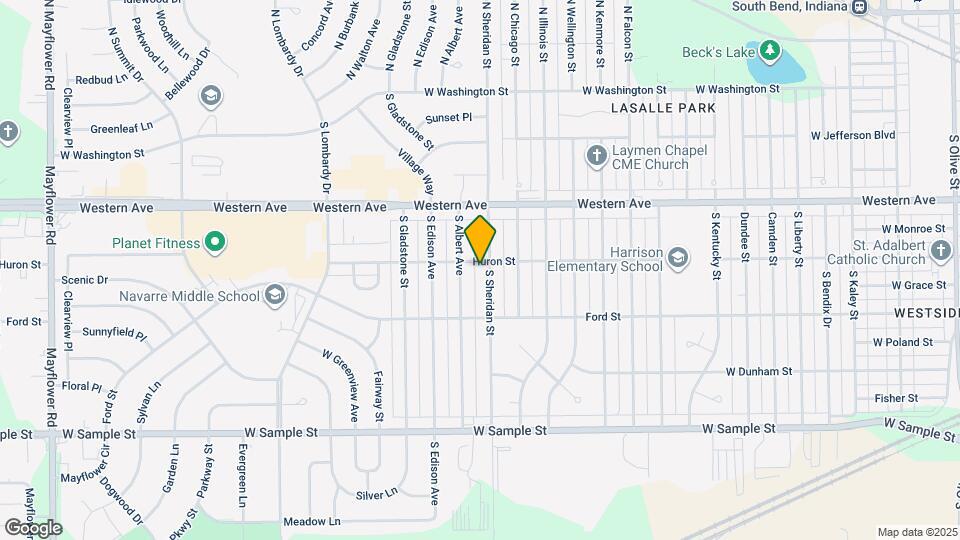 505 S Sheridan St Map and Location Details