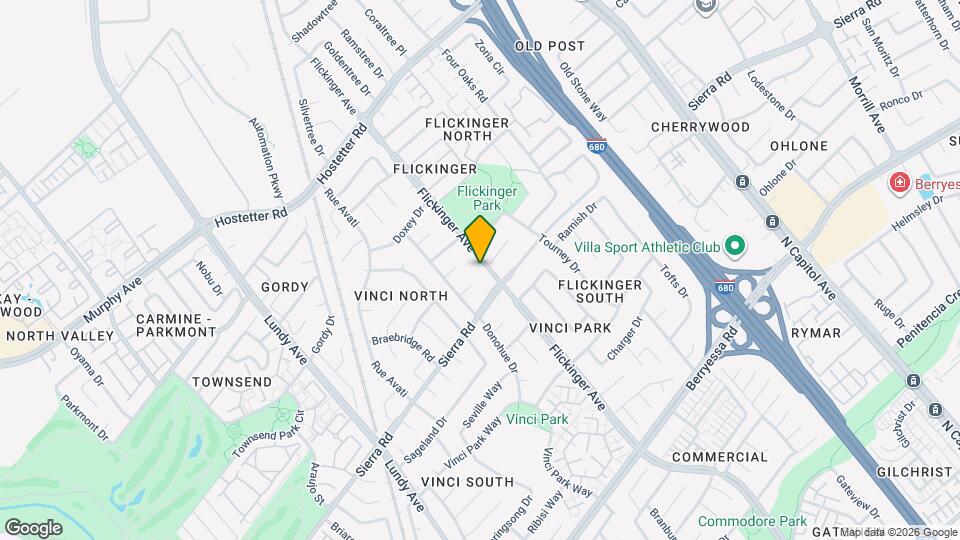 1419 Flickinger Ave Map and Location Details