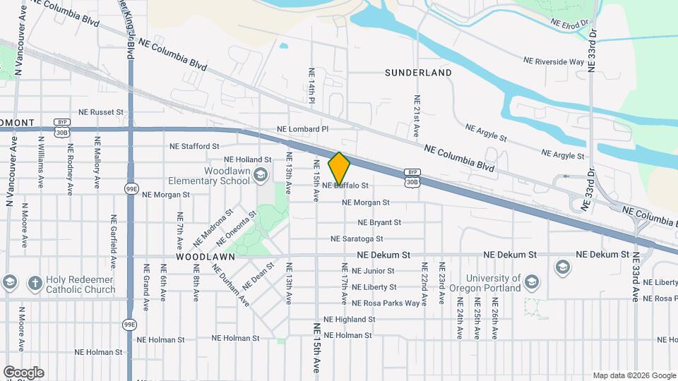 1628 NE Buffalo St Map and Location Details