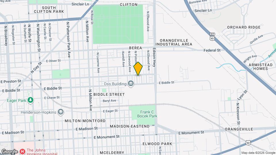 1231 N Potomac St Map and Location Details