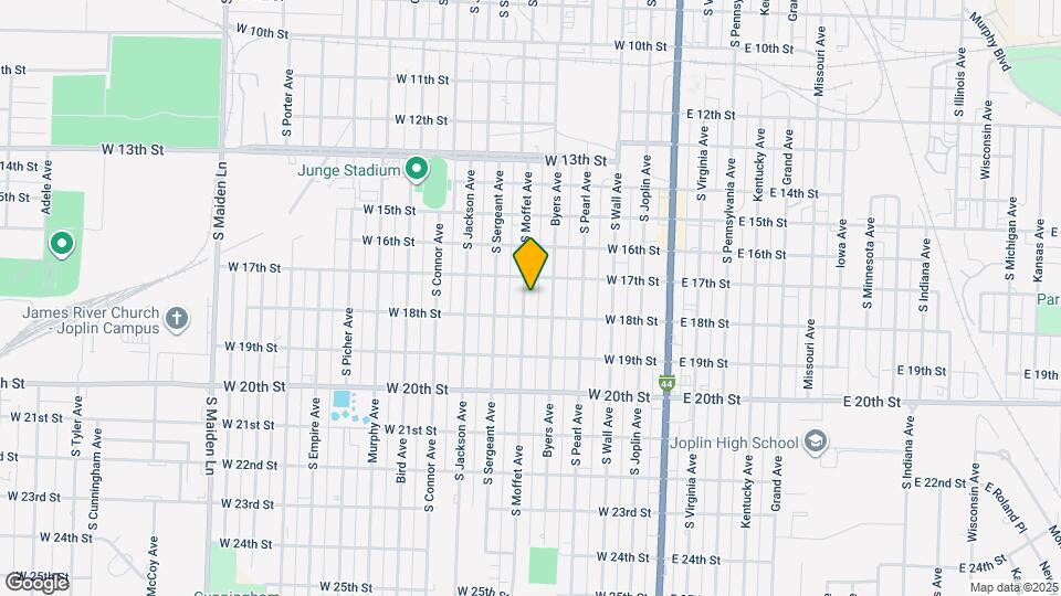 1717 S Moffet Ave Map and Location Details