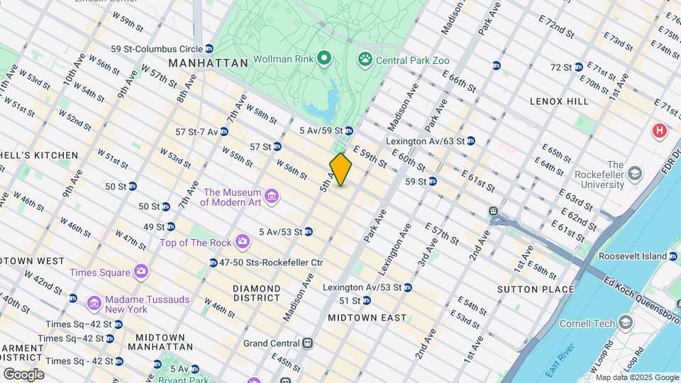 9 E 56th St Map and Location Details