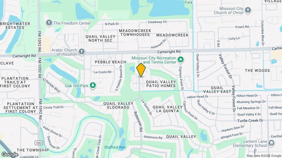 2710 Quail Creek Dr Map and Location Details