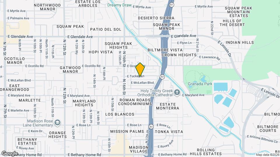 1701 E Tuckey Ln Map and Location Details