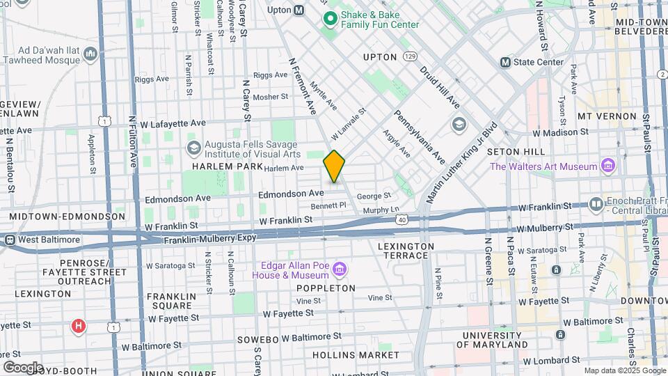 910 Edmondson Ave Map and Location Details