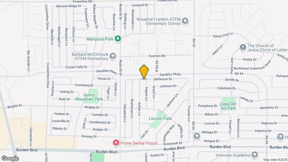 5518 Hayes Ln Map and Location Details