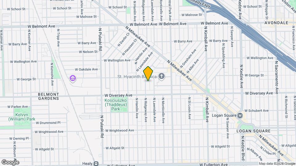 2843 N Ridgeway Ave Map and Location Details