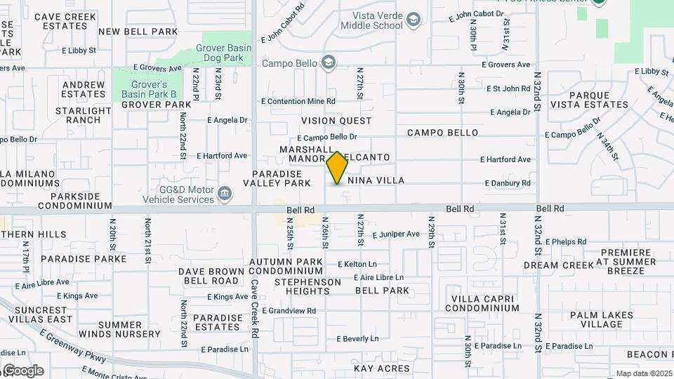 2619 E Danbury Rd Map and Location Details