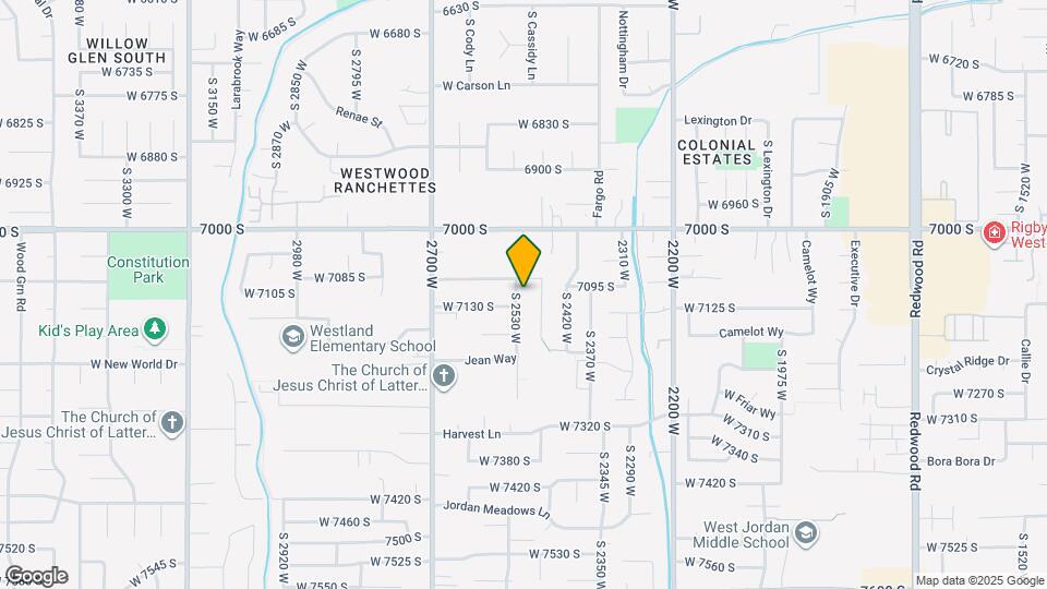 7105 S 2530 W Map and Location Details