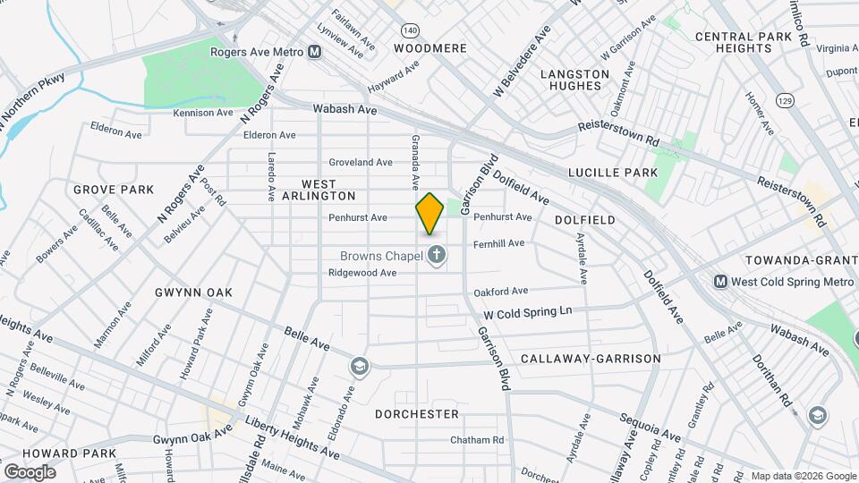 4010 Fernhill Ave Map and Location Details