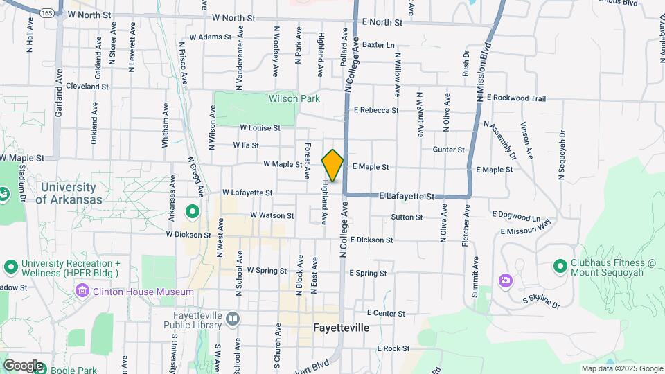 406-422 N Highland Ave Map and Location Details