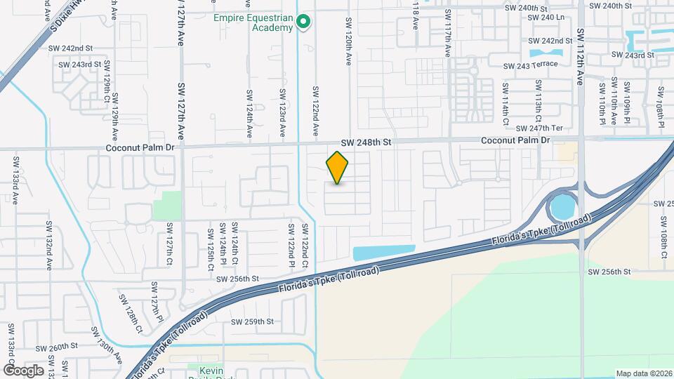 12139 SW 250th Terrace Map and Location Details