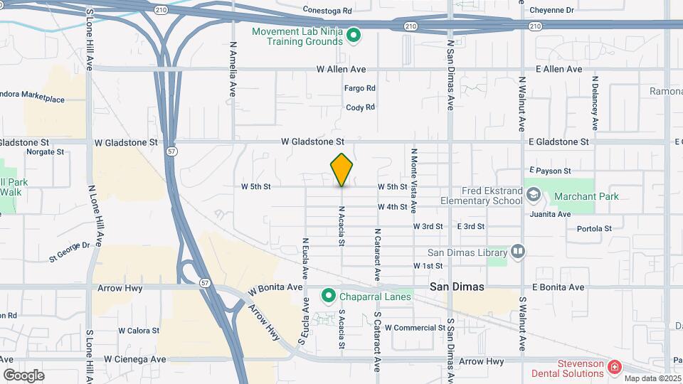 421 N Acacia St Mapa y Detalles de la Ubicación
