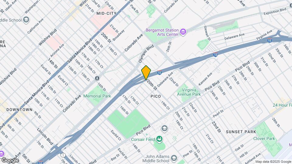 1802 20th St Map and Location Details