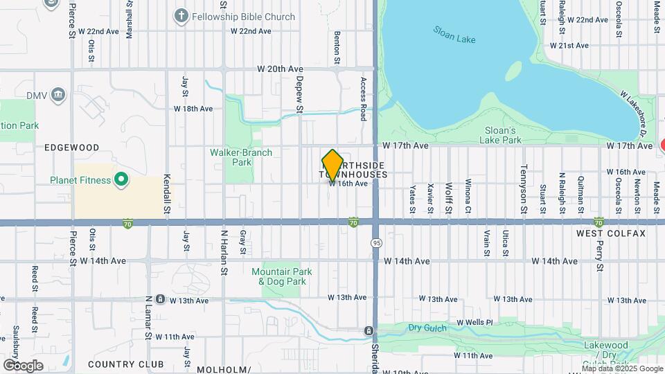 1599 Benton St Map and Location Details