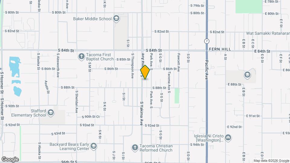 8629 S Yakima Ave Map and Location Details