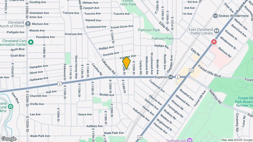 1267 E 124th St Map and Location Details