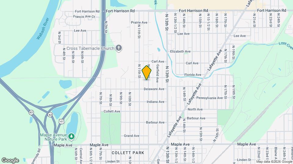 2628 N 12th St Map and Location Details