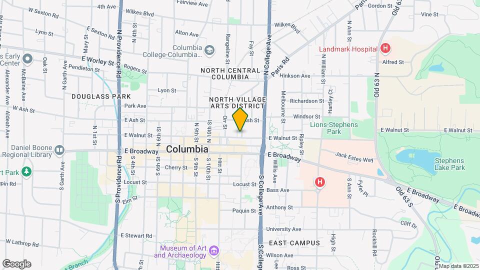 1203 E Walnut St Mapa y Detalles de la Ubicación