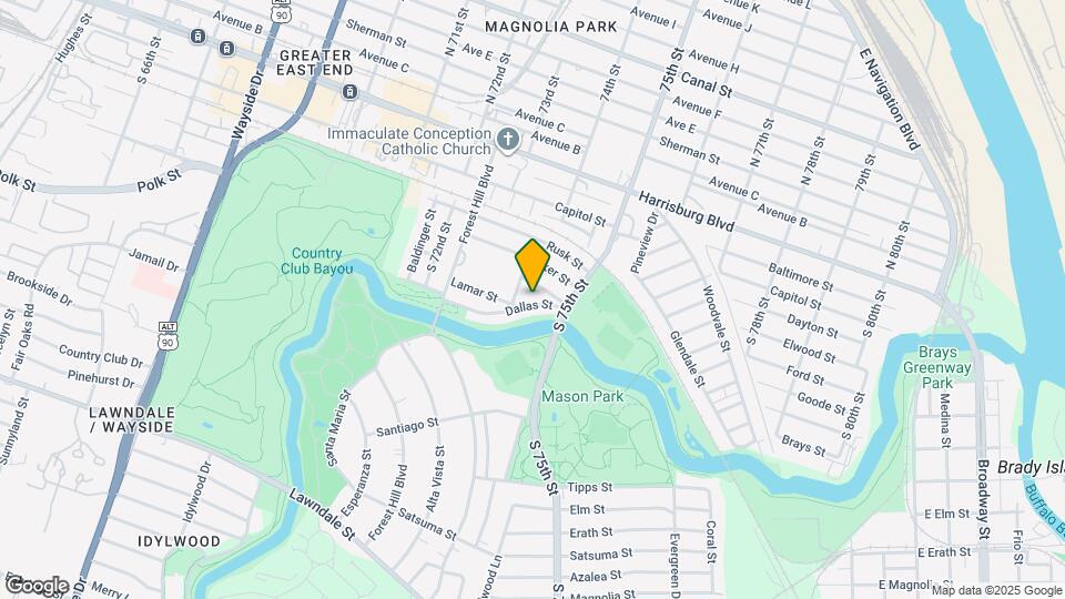 7413 Dallas St Map and Location Details