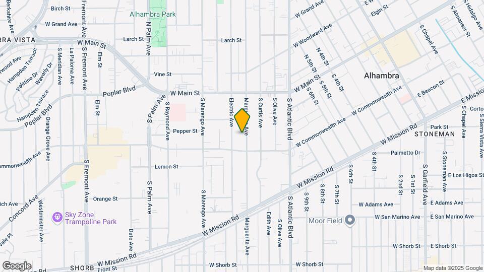 217 S Marguerita Ave Map and Location Details
