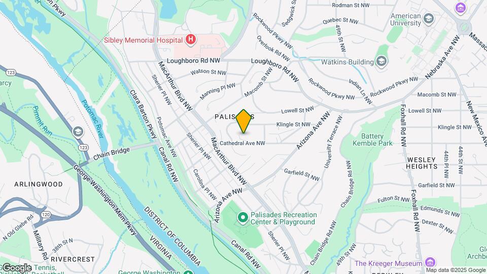 5127 Cathedral Ave NW Map and Location Details