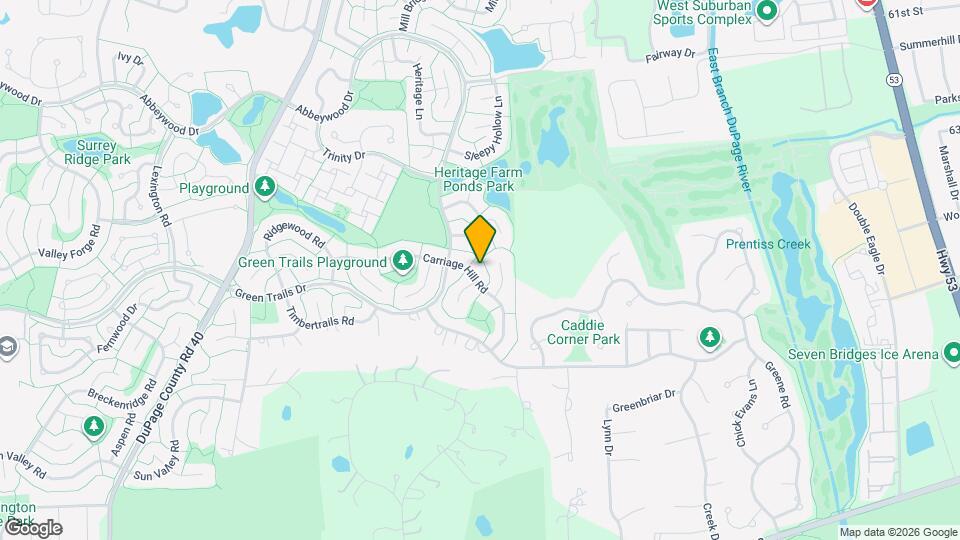 1940 Carriage Hill Rd Map and Location Details