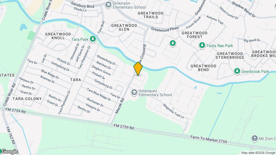 7411 Maple Run Dr Map and Location Details