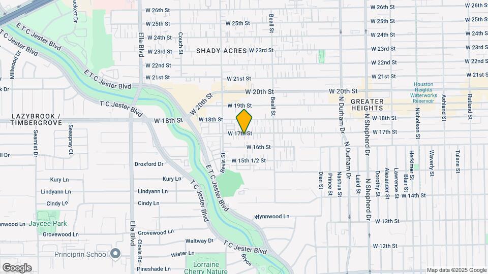 1206 W 17th St Map and Location Details