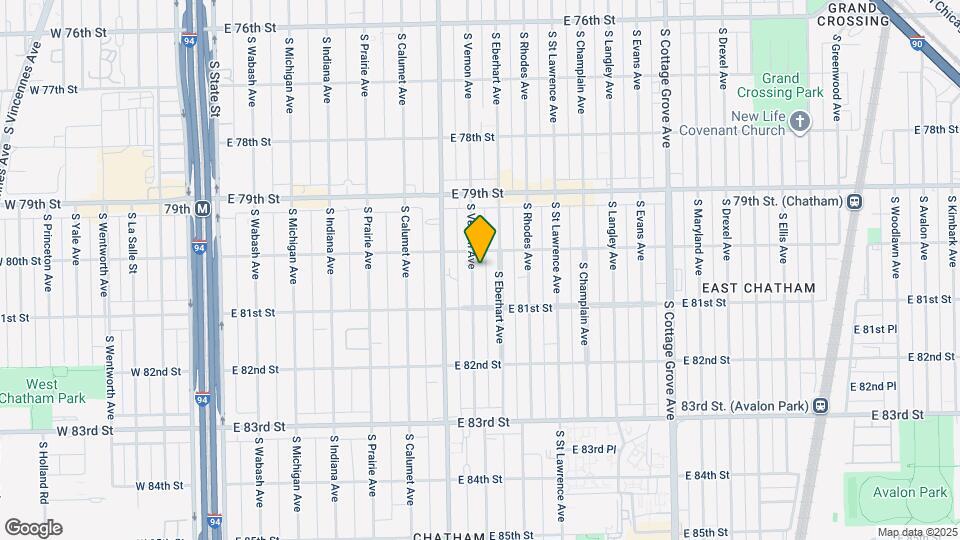 8019 S Vernon Ave Map and Location Details