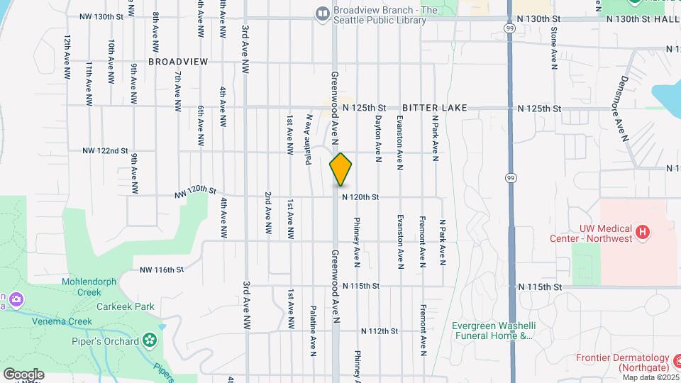 12004 Greenwood Ave N Map and Location Details