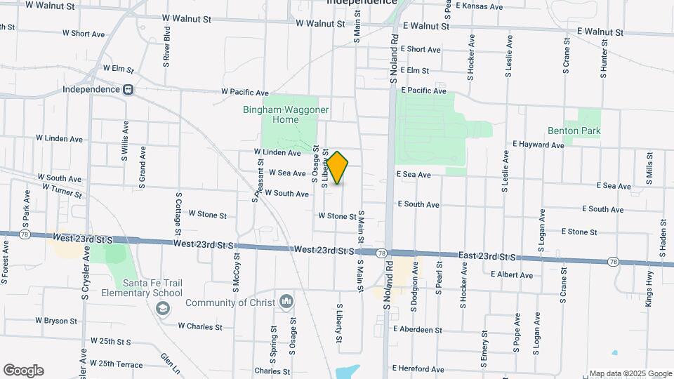 930 S Washington St Map and Location Details