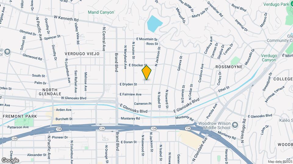 405 E Dryden St Map and Location Details