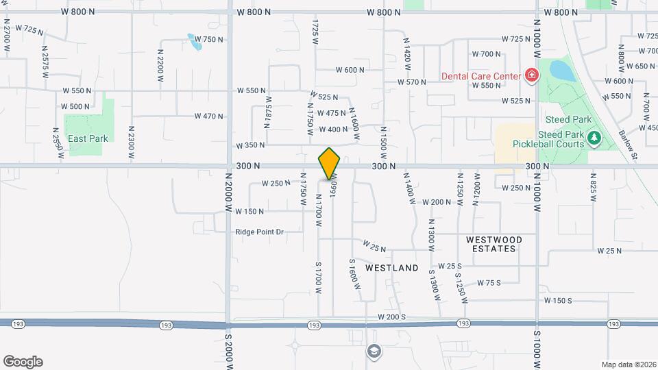 1667 N 250 W Map and Location Details