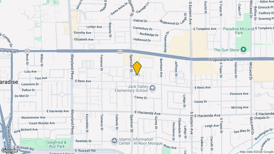 5078 Spencer St, Unit Spacious Condo near UNLV Map and Location Details