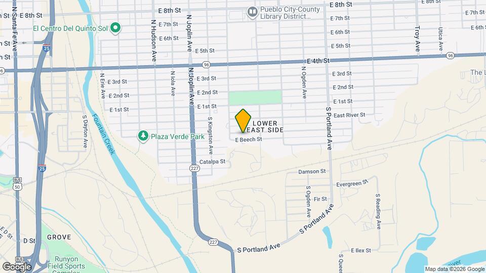 1320 E Ash St Map and Location Details