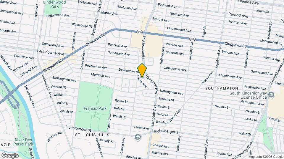 4632 Locke Ave Mapa y Detalles de la Ubicación