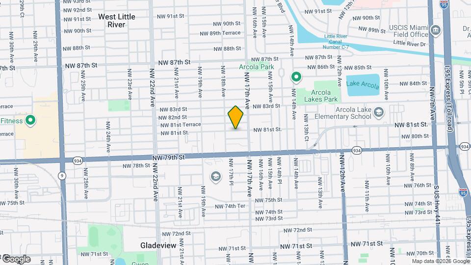 1742 NW 81st St. Map and Location Details