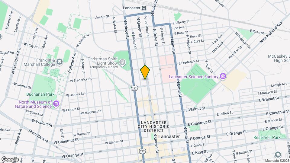 518 N Queen St Map and Location Details