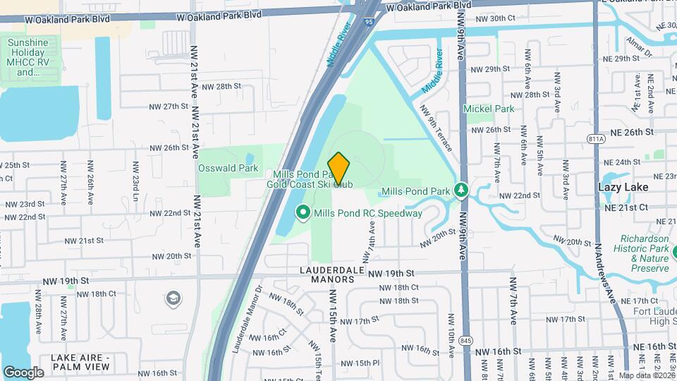 1491 NW 22nd Ct Map and Location Details