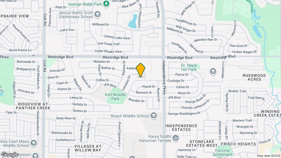 10212 Coolidge Dr Map and Location Details
