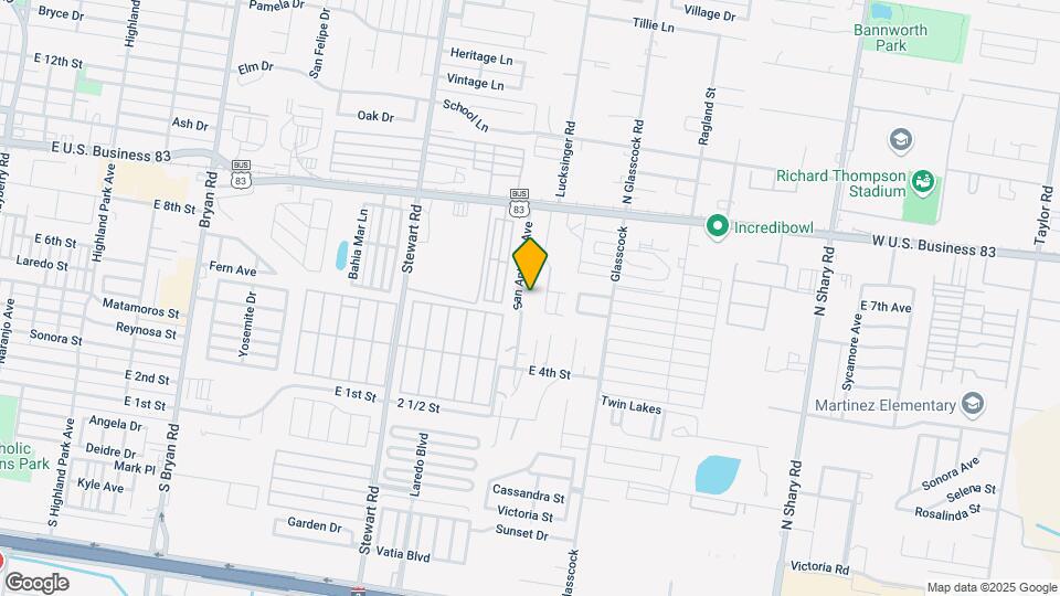 606 San Antonio Ave Map and Location Details