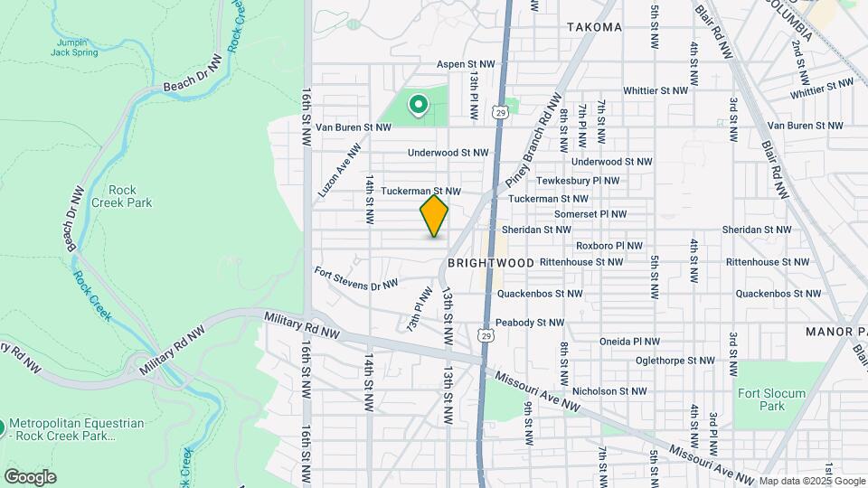 1317 Rittenhouse St NW Map and Location Details