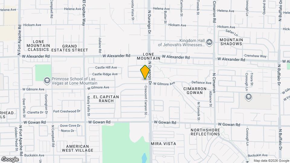 8508 W Gilmore Ave Mapa y Detalles de la Ubicación