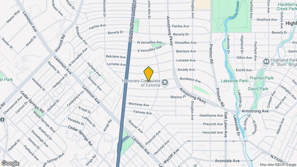 4525 Bordeaux Ave Map and Location Details