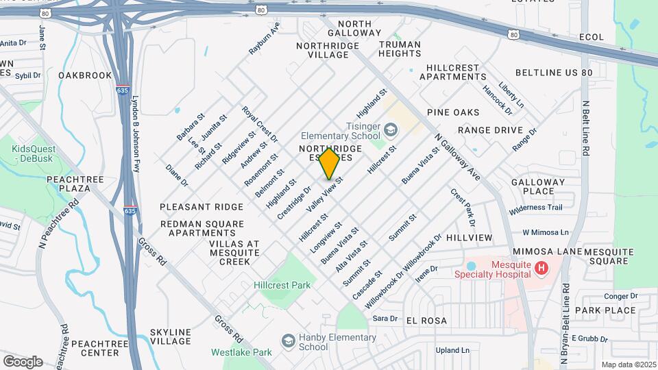 1505 Valley View St Map and Location Details