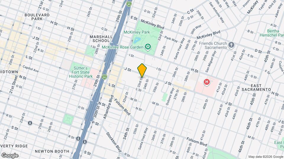 1029 33rd St Mapa y Detalles de la Ubicación