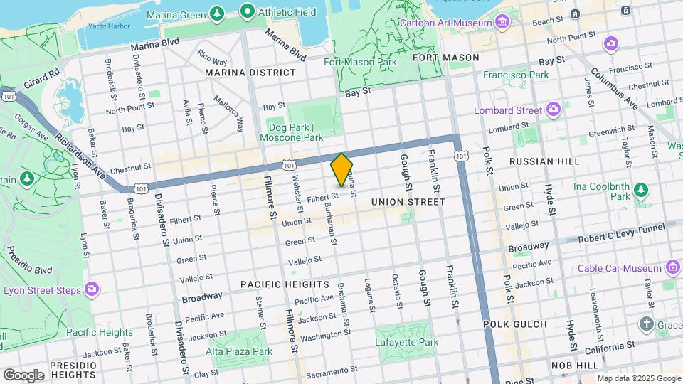 1949 Filbert St Map and Location Details